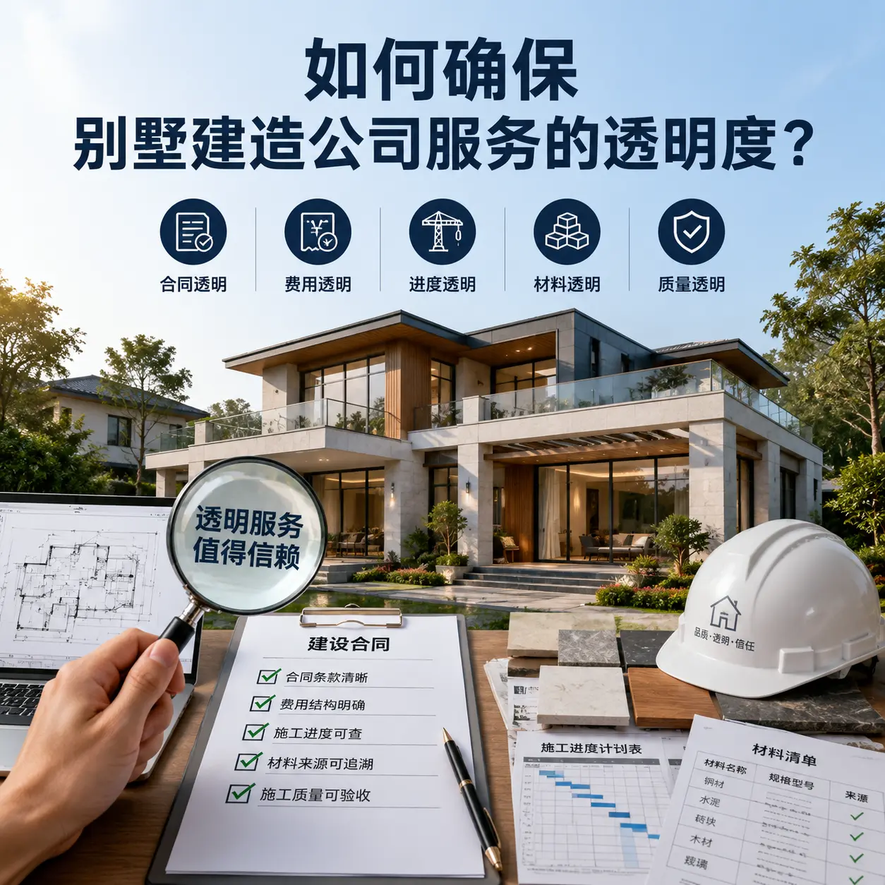 在 独山 如何确保别墅建造公司服务的透明度？