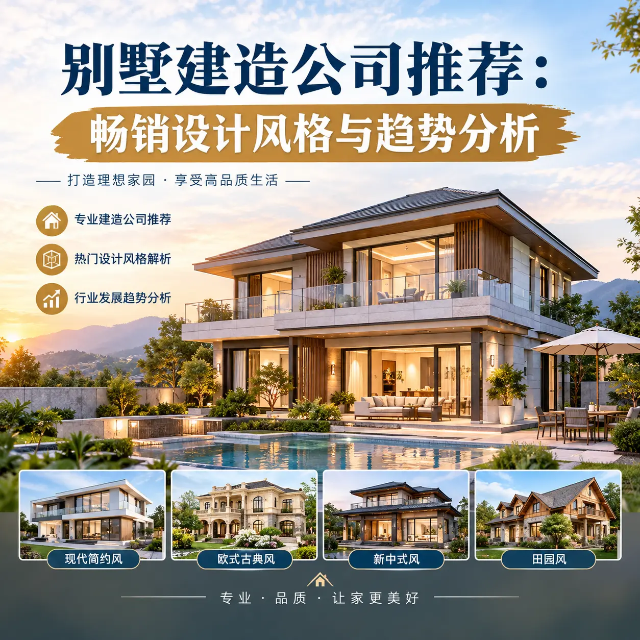 别墅建造公司推荐： 独山 畅销设计风格与趋势分析
