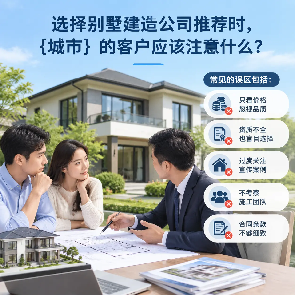 选择别墅建造公司推荐时,独山 的客户应该注意什么?