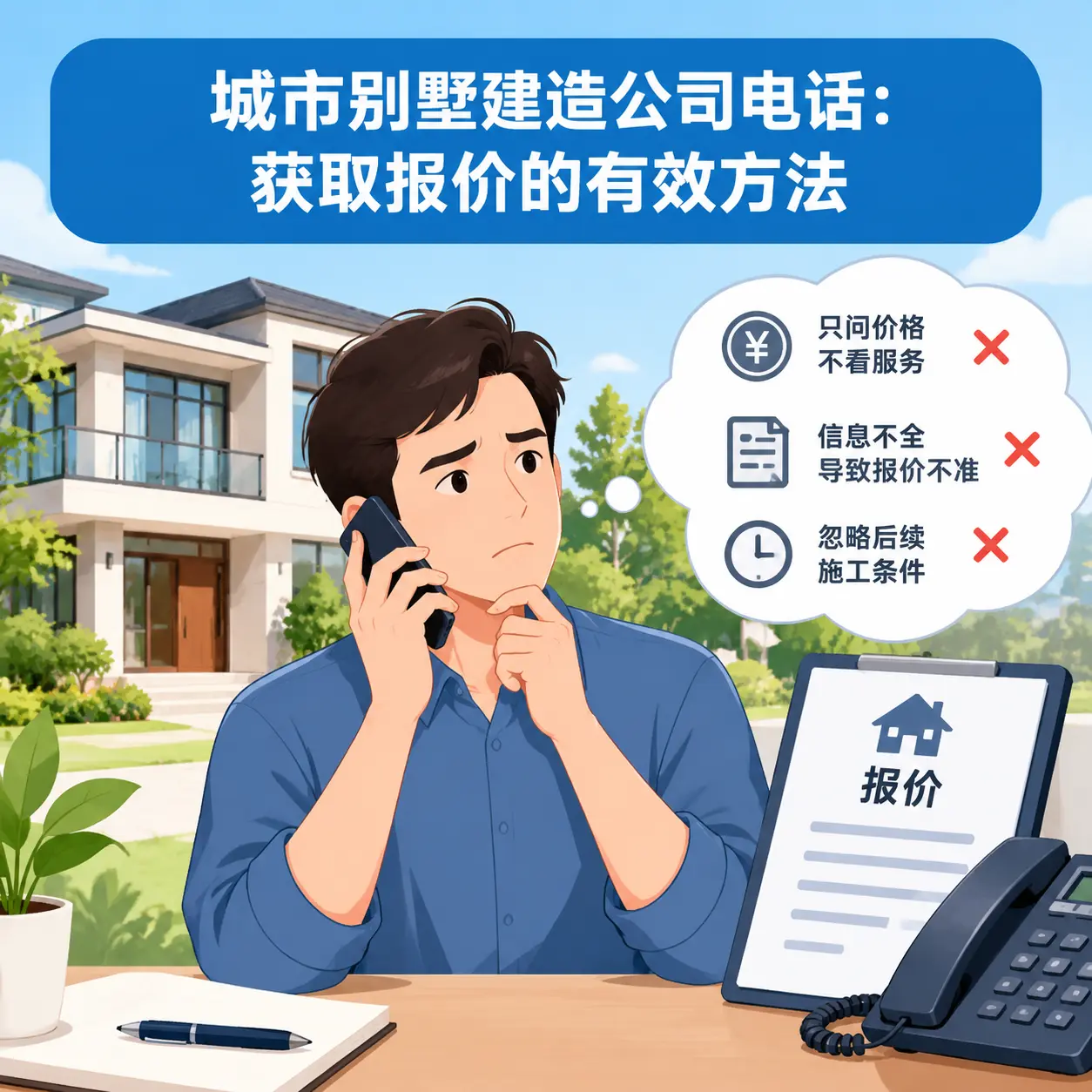独山别墅建造公司电话：获取报价的有效方法