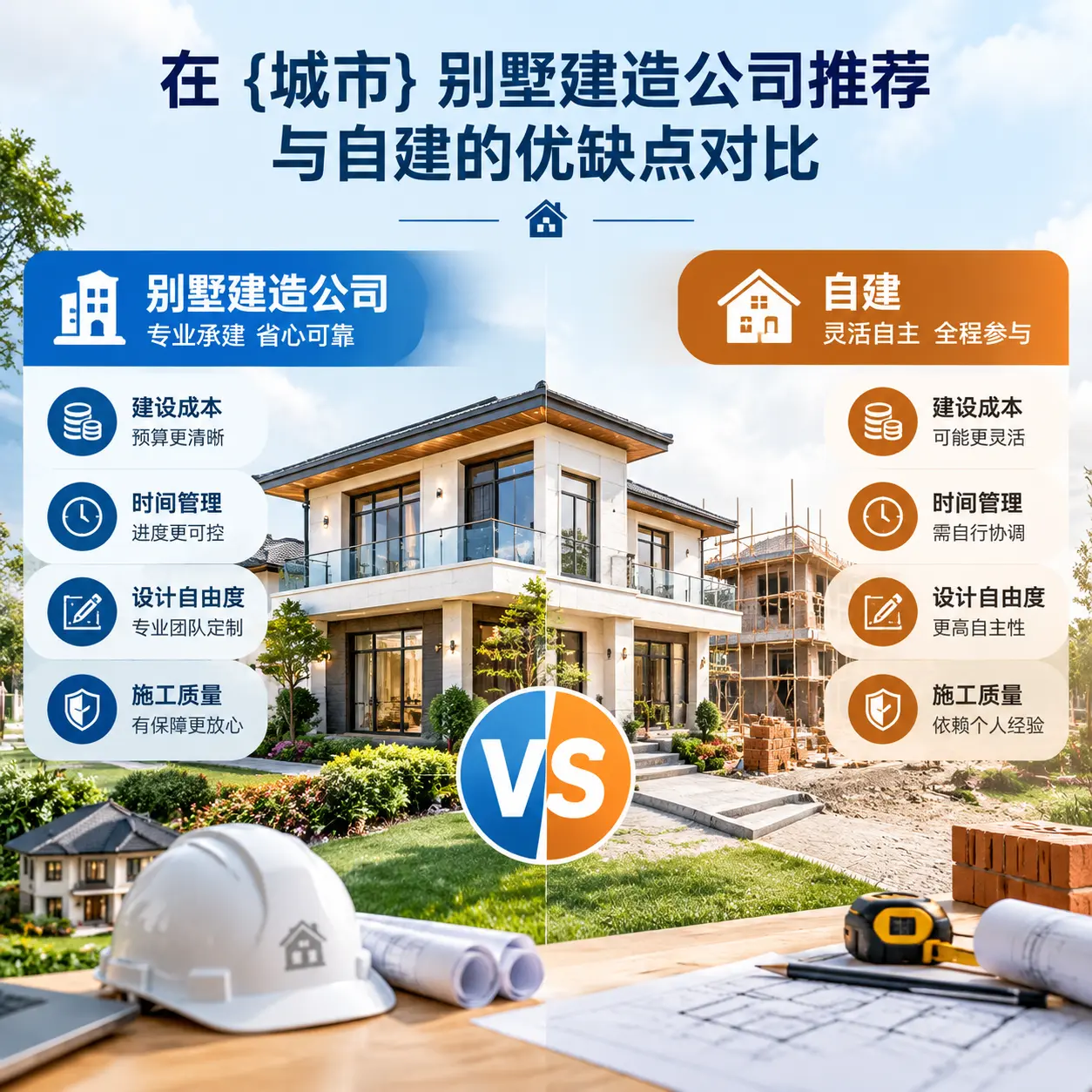 在 独山 别墅建造公司推荐与自建的优缺点对比